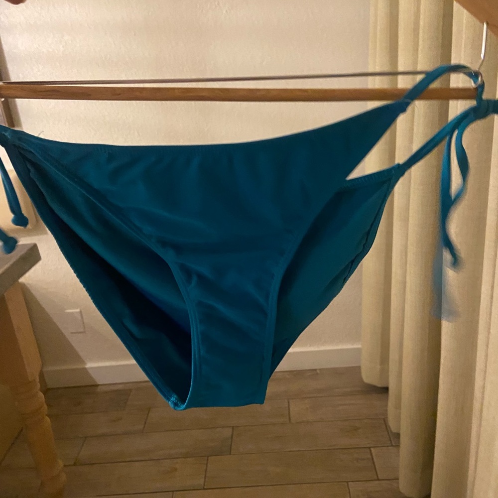 Blue bikini bottoms!